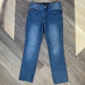 Tahari Women's Straight Leg Jeans in Medium Blue